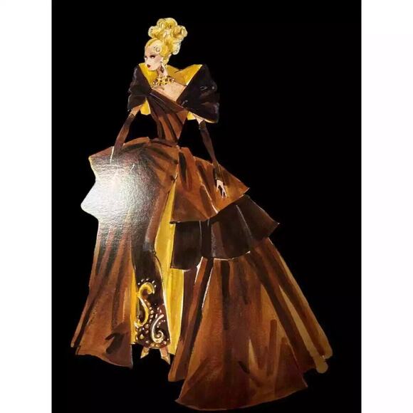 1996 Portrait in Taffeta Barbie Couture Collector Edition Doll 1st Series NRFB